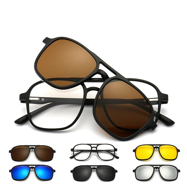 6 In 1 Polarized Sunglasses